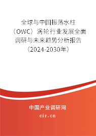 全球與中國振蕩水柱（OWC）渦輪行業(yè)發(fā)展全面調研與未來趨勢分析報告（2024-2030年）