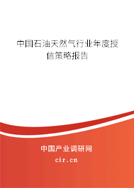 中國石油天然氣行業年度授信策略報告