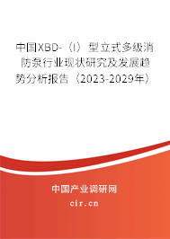 中國XBD-（I）型立式多級消防泵行業現狀研究及發展趨勢分析報告（2023-2029年）