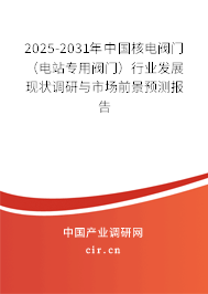 2025-2031年中國核電閥門（電站專用閥門）行業發展現狀調研與市場前景預測報告