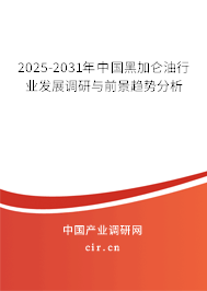 2025-2031年中國黑加侖油行業發展調研與前景趨勢分析