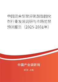 中國混合型聚異氰酸酯固化劑行業(yè)發(fā)展調(diào)研與市場前景預(yù)測報告（2025-2031年）