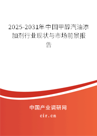 2025-2031年中國甲醇汽油添加劑行業(yè)現(xiàn)狀與市場前景報(bào)告