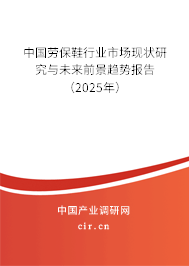 中國勞保鞋行業市場現狀研究與未來前景趨勢報告（2025年）