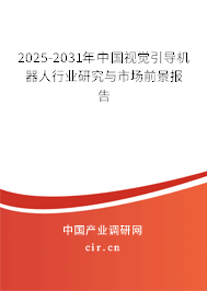 2025-2031年中國視覺引導機器人行業研究與市場前景報告