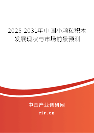 2025-2031年中國小顆粒積木發展現狀與市場前景預測