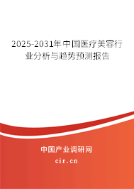 2025-2031年中國醫療美容行業分析與趨勢預測報告
