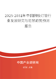 2025-2031年中國陰極燈管行業發展研究與前景趨勢預測報告