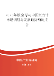 2025年版全球與中國張力計市場調研與發展趨勢預測報告