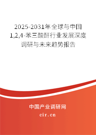 2025-2031年全球與中國1,2,4-苯三酸酐行業發展深度調研與未來趨勢報告