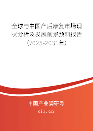 全球與中國產后康復市場現狀分析及發展前景預測報告（2025-2031年）