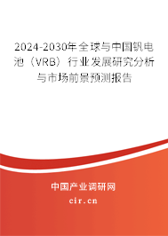 2024-2030年全球與中國釩電池（VRB）行業發展研究分析與市場前景預測報告