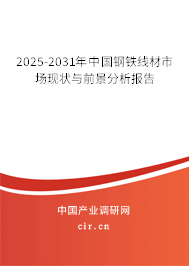 2025-2031年中國鋼鐵線材市場現狀與前景分析報告
