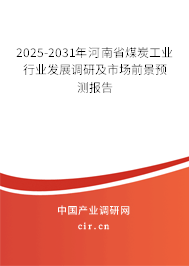 2025-2031年河南省煤炭工業行業發展調研及市場前景預測報告