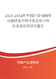2025-2031年中國計算機網絡設備制造市場深度調查分析及發展前景研究報告