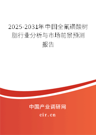 2025-2031年中國全氟磺酸樹脂行業分析與市場前景預測報告