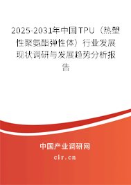 2025-2031年中國TPU（熱塑性聚氨酯彈性體）行業發展現狀調研與發展趨勢分析報告