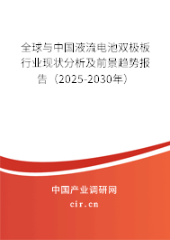 全球與中國液流電池雙極板行業現狀分析及前景趨勢報告（2025-2030年）