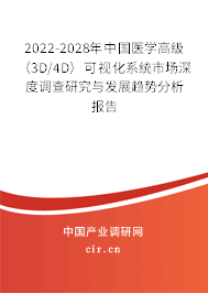 2022-2028年中國(guó)醫(yī)學(xué)高級(jí)（3D/4D）可視化系統(tǒng)市場(chǎng)深度調(diào)查研究與發(fā)展趨勢(shì)分析報(bào)告