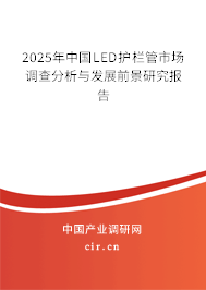 2025年中國LED護欄管市場調查分析與發展前景研究報告