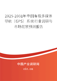 2025-2031年中國車載多媒體導(dǎo)航（GPS）系統(tǒng)行業(yè)調(diào)研與市場前景預(yù)測報(bào)告