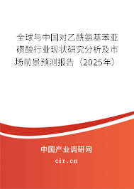 全球與中國對乙酰氨基苯亞磺酸行業現狀研究分析及市場前景預測報告（2025年）