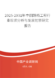 （最新）中國路橋工程行業現狀分析與發展前景研究報告