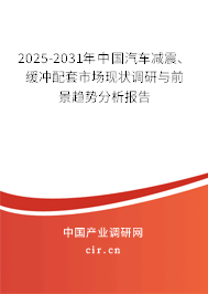2025-2031年中國汽車減震、緩沖配套市場現(xiàn)狀調(diào)研與前景趨勢分析報告