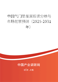 中國氣門墊發展現狀分析與市場前景預測（2025-2031年）