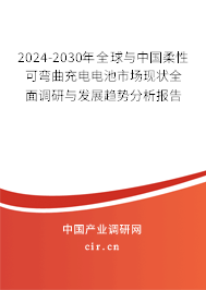 2024-2030年全球與中國柔性可彎曲充電電池市場現(xiàn)狀全面調(diào)研與發(fā)展趨勢分析報告