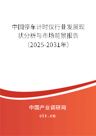 中國(guó)停車計(jì)時(shí)儀行業(yè)發(fā)展現(xiàn)狀分析與市場(chǎng)前景報(bào)告（2025-2031年）