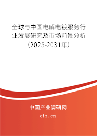 全球與中國(guó)電解電鍍服務(wù)行業(yè)發(fā)展研究及市場(chǎng)前景分析（2025-2031年）