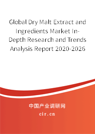 Global Dry Malt Extract and Ingredients Market In-Depth Research and Trends Analysis Report 2020-2026
