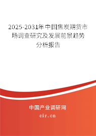 2024-2030年中國焦炭期貨市場調查研究及發展前景趨勢分析報告