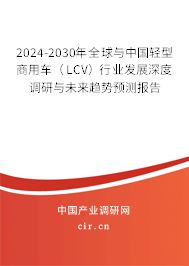 2024-2030年全球與中國輕型商用車（LCV）行業(yè)發(fā)展深度調(diào)研與未來趨勢預(yù)測報告