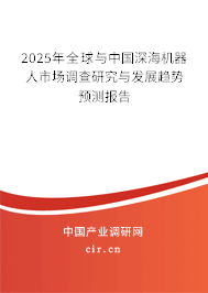 2025年全球與中國深海機器人市場調查研究與發展趨勢預測報告