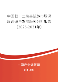 中國叔十二烷基硫醇市場深度調研與發展趨勢分析報告（2025-2031年）