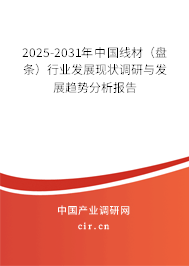 2025-2031年中國線材（盤條）行業發展現狀調研與發展趨勢分析報告