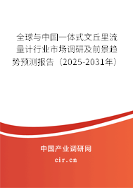全球與中國一體式文丘里流量計(jì)行業(yè)市場調(diào)研及前景趨勢(shì)預(yù)測(cè)報(bào)告（2025-2031年）