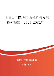 中國(guó)wifi模塊市場(chǎng)分析與發(fā)展趨勢(shì)報(bào)告（2025-2031年）