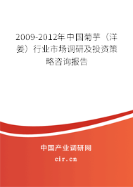 2009-2012年中國菊芋（洋姜）行業市場調研及投資策略咨詢報告