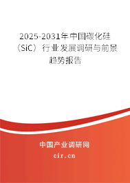2025-2031年中國碳化硅（SiC）行業(yè)發(fā)展調研與前景趨勢報告