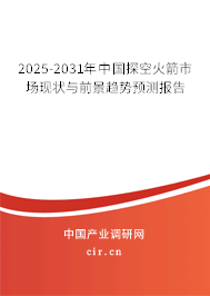 2025-2031年中國探空火箭市場現狀與前景趨勢預測報告