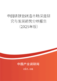 中國鑄鐵管制造市場深度研究與發展趨勢分析報告（2025年版）