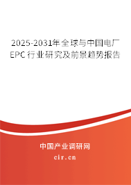 2025-2031年全球與中國電廠EPC行業研究及前景趨勢報告