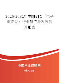 2025-2031年中國ETC（電子收費站）行業研究與發展前景報告