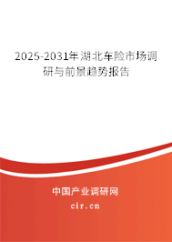 2025-2031年湖北車險市場調研與前景趨勢報告