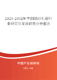 2025-2031年中國婚紗禮服行業研究與發展趨勢分析報告
