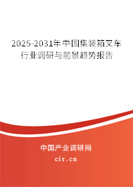 2025-2031年中國集裝箱叉車行業(yè)調(diào)研與前景趨勢報(bào)告