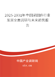 2025-2031年中國緊固件行業(yè)發(fā)展全面調(diào)研與未來趨勢報告